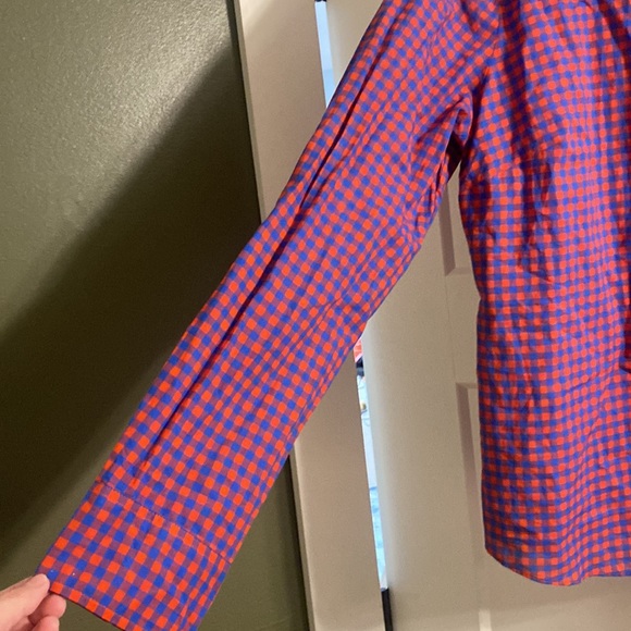 Gently used JCrew Factory gingham print button down size XL - Picture 4 of 6
